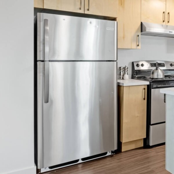 36" Side-by-Side Refrigerator and Freezer with 25 Cubic Ft. Total Capacity, Black - Gambar 2